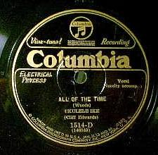 All of the Time - Columbia Viva-Tonal 1514-D